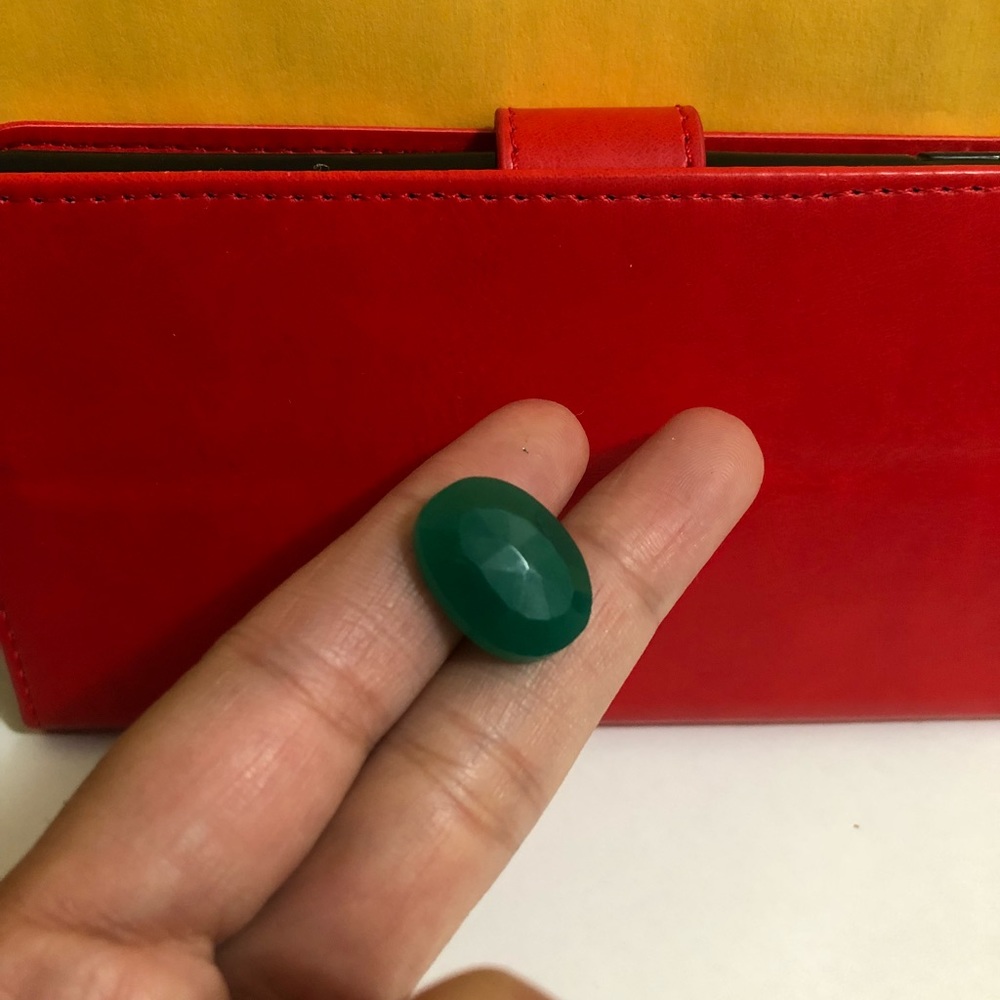 Emerald ring  stone color green each $50